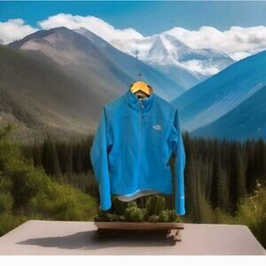 The North Face Apex Bionic Jacket Women's Size Small Blue Softshell Full Zip Up